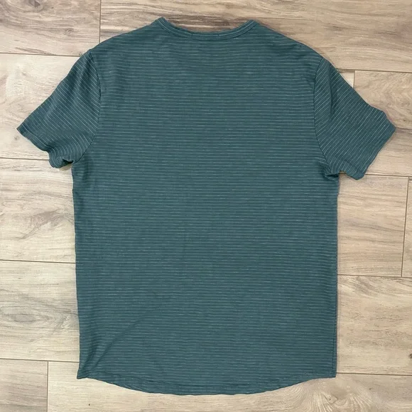 ✨NWOT✨ Marine Layer Teal Striped Short Sleeve Tee - Picture 5 of 5